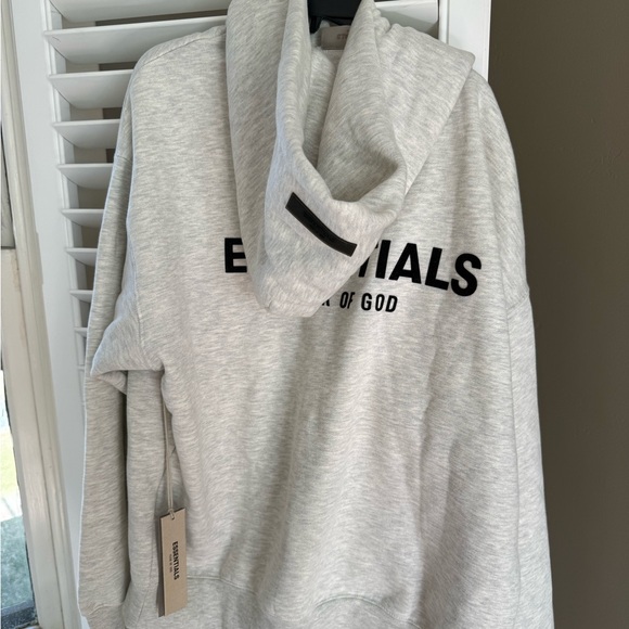 Fear of God Essentials Light Gray Hoodie - Picture 2 of 7